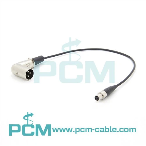 Lavprofil XLR han-til TA3F hun-kabel