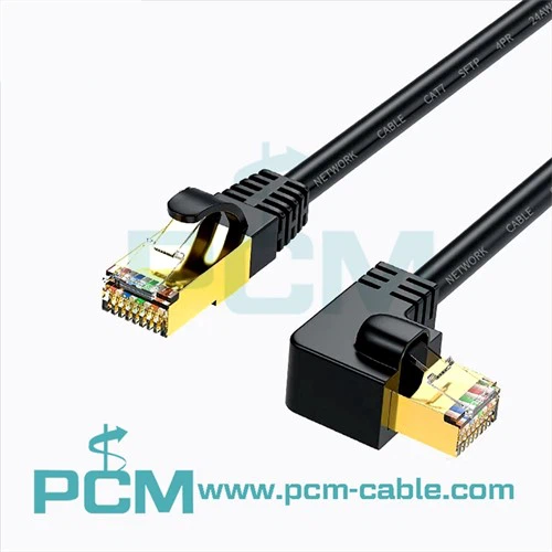 Kabel RJ45 Cat.6A SSTP vinklet