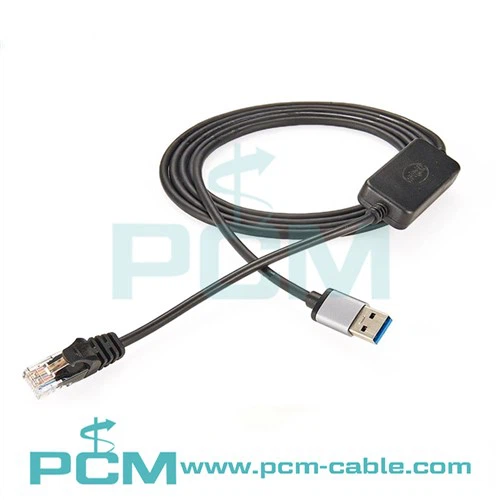 USB 2.0 Han til RJ45 Ethernet-adapterkabel