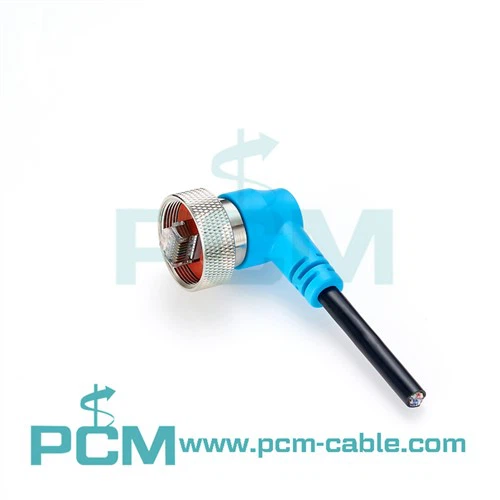 Vandtæt RJ45 Ethernet-kabel retvinklet
