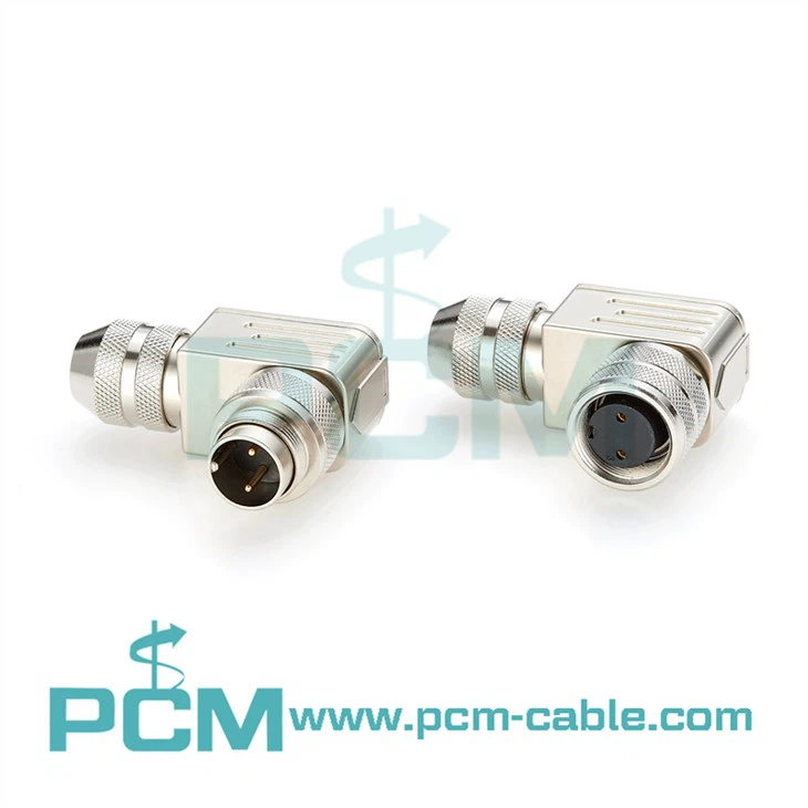 M16 retvinklet Metal Shell Field Wireable Connector