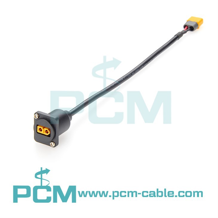 Solar Panel E-Bike Power Supply XT60 Panel Mount Connector with 30cm Cable