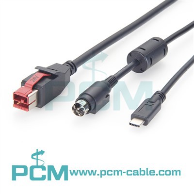 24V Power USB-printerkabel