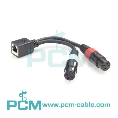 Axia Adapter Kabel Dual XLR hun til RJ45 hun
