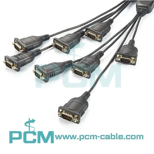 USB Type-C til 8 port RS-232-kabel