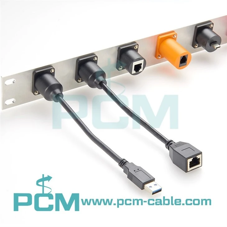 Switchcraft RJ45 Cat6 Feedthru Panel Mount Coupler