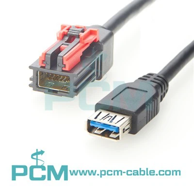 Automotive Hsautolink 12 Pin Connector til USB 3. 0 Kabelmontering
