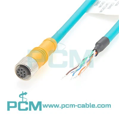 Breakout -kabel M 12 8 pin til flyvende kundeemner