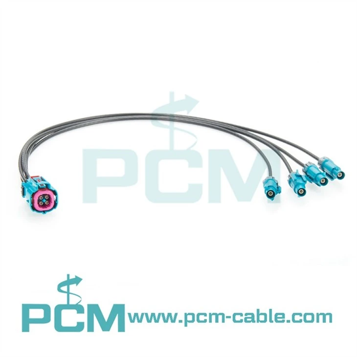 Rosenberger HFM to Fakra Male Cable High-Speed FAKRA-Mini Waterproof RF Harness
